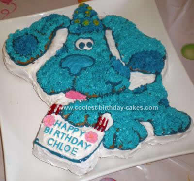 Homemade Blues Clues Birthday Cake