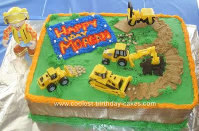 Homemade Bob the Builder Birthday Cake