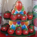 Homemade Bob The Tomato Balls Birthday Cake