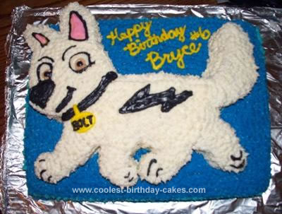 Homemade Bolt Birthday Cake