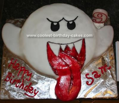 "Boo" (From the Mario video games) Cake