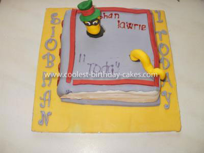 Coolest Bookworm Birthday Cake