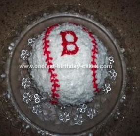 Homemade Boston Red Sox Cake