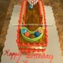 Homemade Bowling Alley Birthday Cake