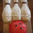 Homemade Bowling Party Cake