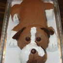 Homemade Boxer Dog Cake