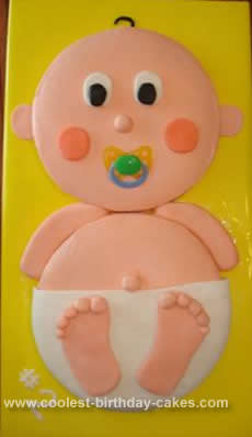 Homemade Boy or Girl Baby Shower Cake