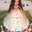 Homemade Bratz Doll Birthday Cake