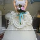 Homemade Bridal Barbie Doll Cake