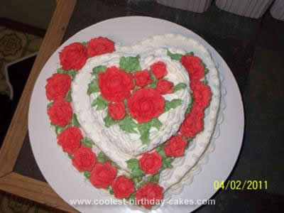 Homemade Bridal Shower Cake Design