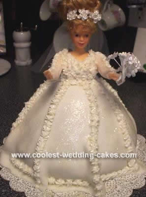 Homemade Bridal Shower Doll Cake