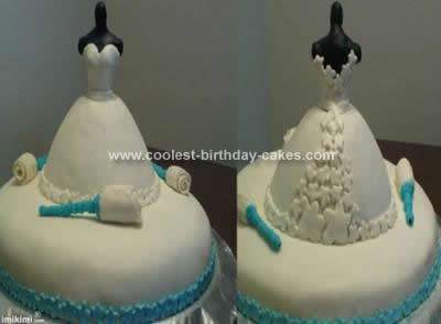 Coolest Bridal Shower Dress Cake