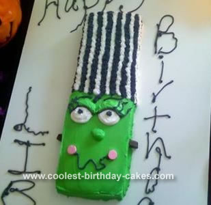 Bride of Frankenstein Cake