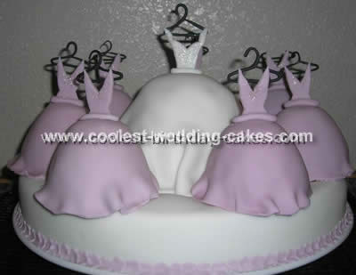 Coolest Bride's Dress Wedding Cake