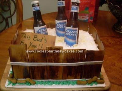 Homemade Budweiser Cake