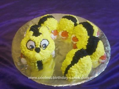 Homemade Bug Birthday Cake