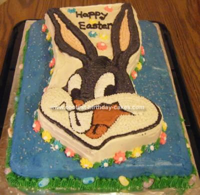 Homemade Bugs Bunny Cake