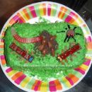 Homemade Bugs in Grass Cake