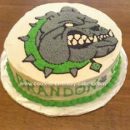 Homemade Bulldog Birthday Cake