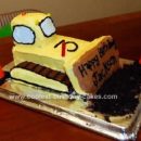Homemade Bulldozer Birthday Cake