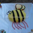Homemade  Bumble Bee Birthday Cake