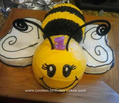 Homemade Bumble Bee Cake