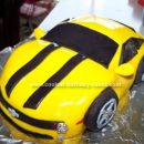 Homemade Bumblebee Camaro Birthday Cake