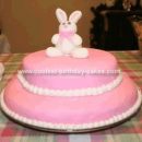 Homemade Bunny  Birthday Cake