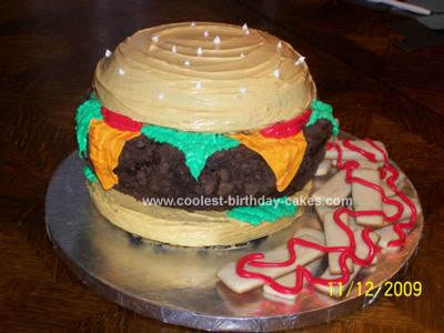 Homemade Burger Cake and Sugar Cookie Fries