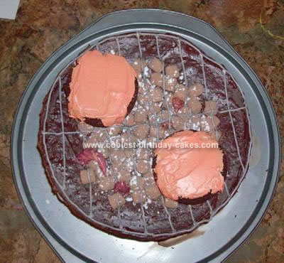 Homemade Burger Cookout Cake
