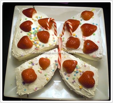 Homemade Butterfly Birthday Cake
