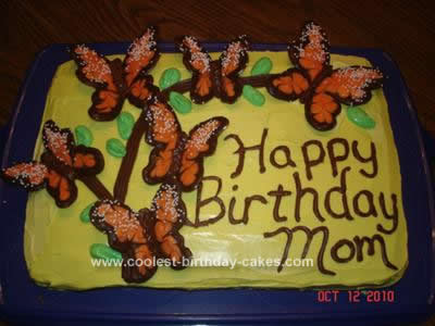 Homemade Butterfly Birthday Cake Idea