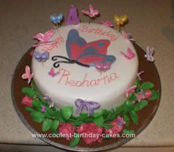 Homemade Butterfly Crazy Cake