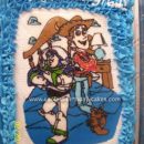 Homemade Buzz and Woody Toy Story Cake