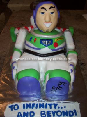 Homemade Buzz Lightyear Cake