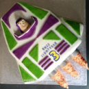 Homemade  Buzz Lightyear Spaceship Cake