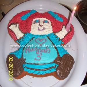 Homemade Cabbage Patch Doll Cake
