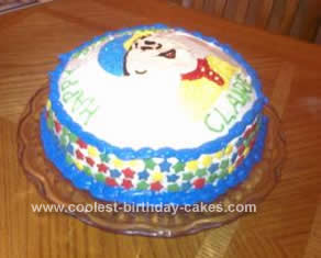 Homemade Caillou Birthday Cake