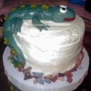 Homemade Cake Climbing Lizard