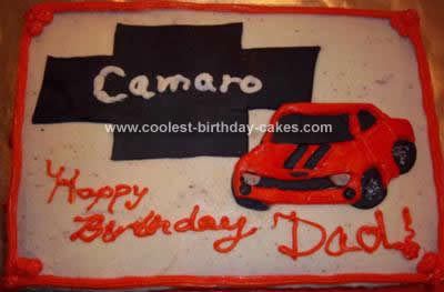 Homemade Camaro Cake
