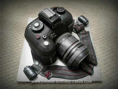 Homemade Camera Cake