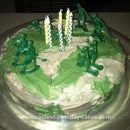 Homemade Camo Birthday Cake