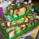 Homemade Camo Gift Cake for a Military Man