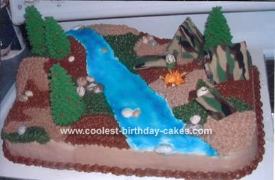 Army Campout Cake