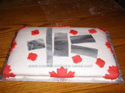 Homemade Canada Cake Design