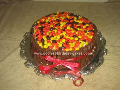 Homemade Candy Barrel Cake