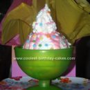 Homemade Candy Sundae Birthday Cake