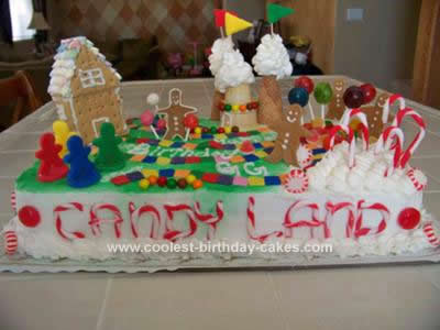 Homemade Candyland Cake Design