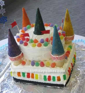 Homemade Candyland Castle Cake