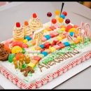 Homemade Candyland Theme Cake